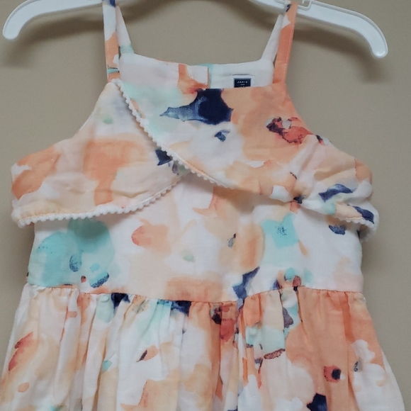 Janie and Jack linen water color dress - Picture 3 of 4